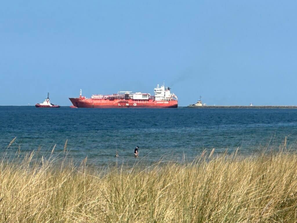 LNG Tanker bei Lubmin